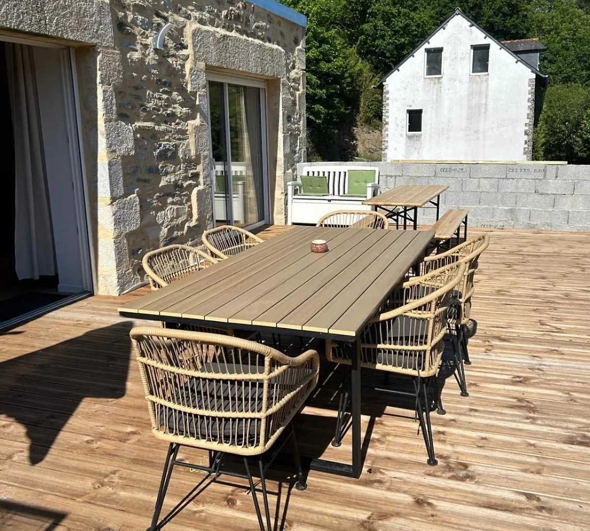 Apartmán Appartement Dans Un Moulin Avec Terrasse Plounéventer